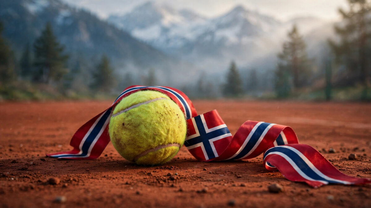 Casper Ruud's Mission: Building Tennis Culture in Norway - editorial illustration