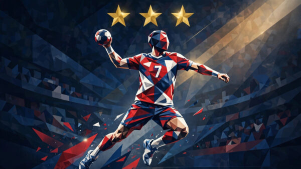 Henny Reistad: The Generational Talent Redefining Handball - editorial illustration